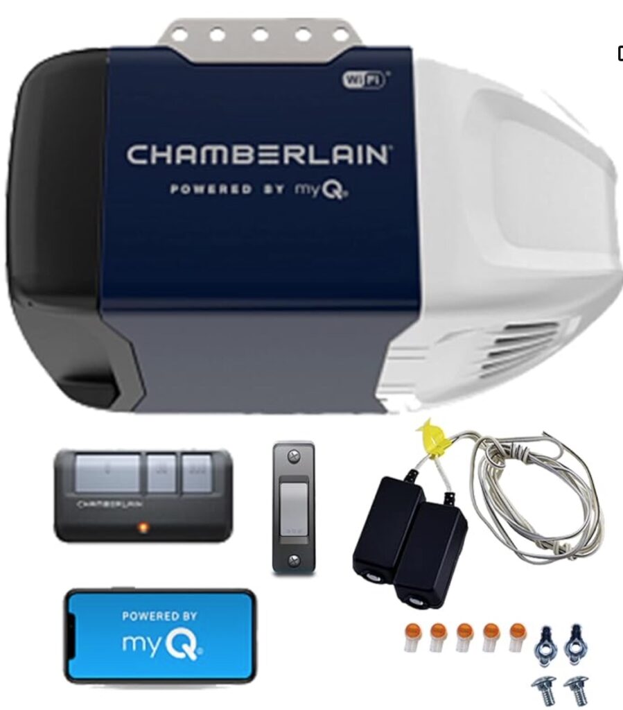 CHAMBERLAIN B2202 Smart Wi Fi Enabled Belt Drive Push Button Controller Safety ​