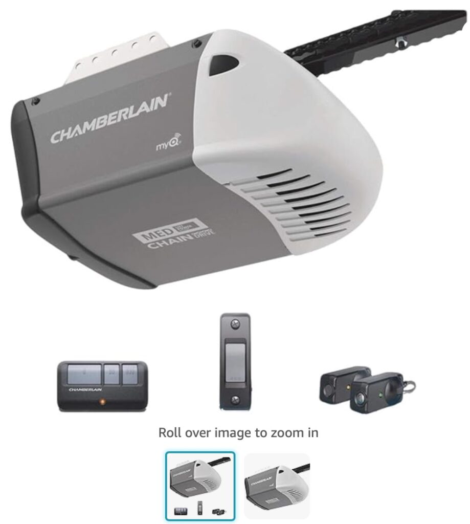 Chamberlain Pd510 Garage Door Opener ½ Hp Durable Chain Drive Operation