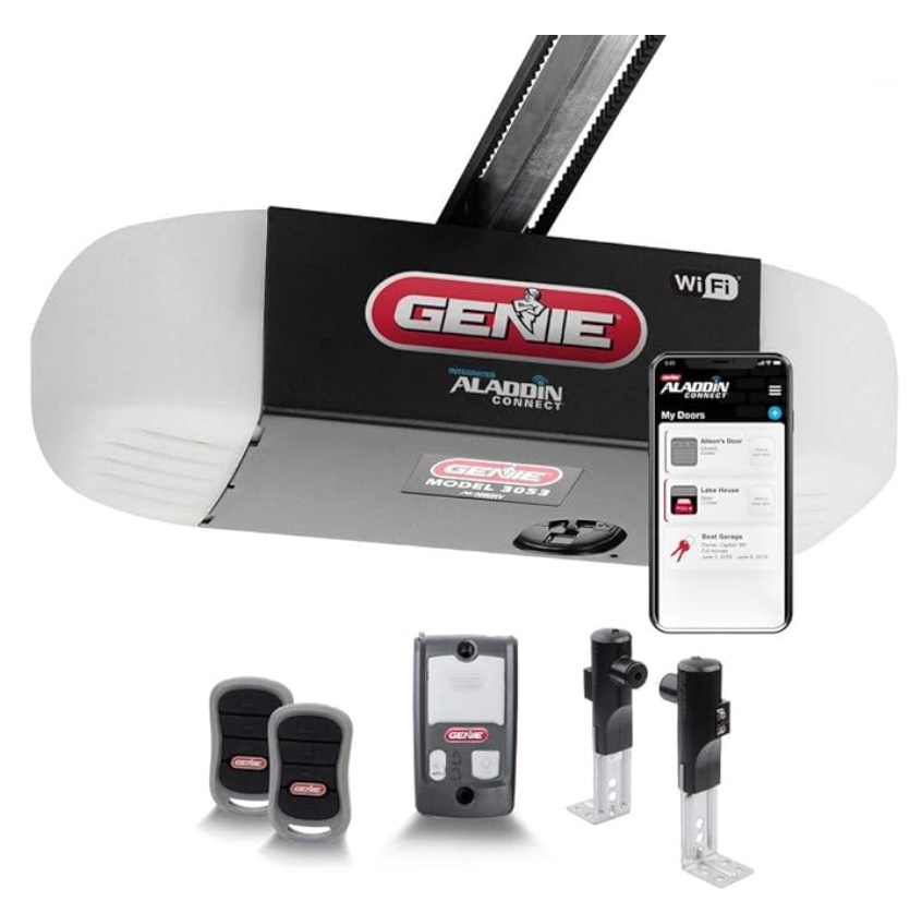 Genie 3055 SilentMax Connect Belt Drive 3:4 HPc Garage Door Opener